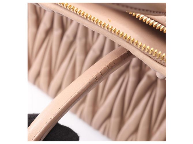 Borsa in pelle Miu Miu Matelassé rosa - vista 7