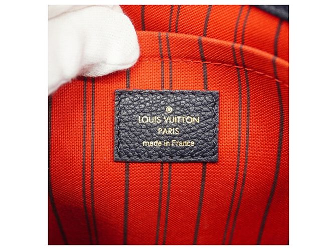 Borsa Louis Vuitton Monogram Empreinte Montaigne BB Rosso - vista 5