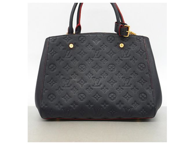 Borsa Louis Vuitton Monogram Empreinte Montaigne BB Rosso - vista 8