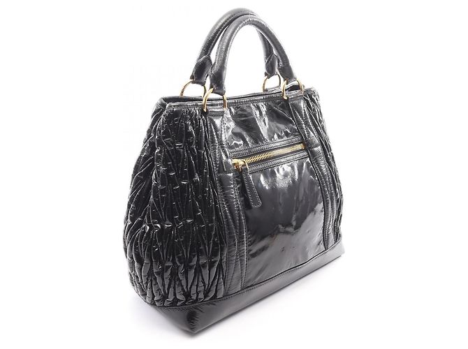 Miu Miu Matelassé Handtasche Schwarz - Ansicht 2