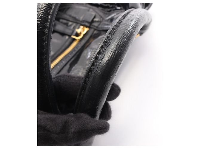 Miu Miu Matelassé Handtasche Schwarz - Ansicht 8