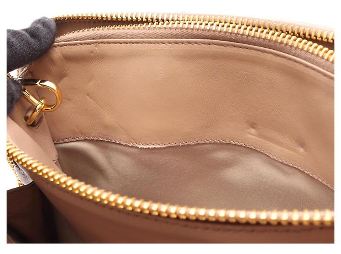 Borsa a tracolla in pelle Matelassé Miu Miu Rosa - vista 8