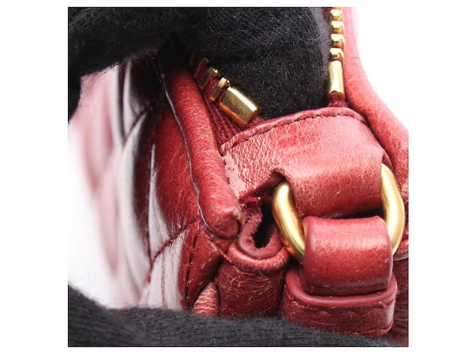 Clutch Miu Miu Matelassé in pelle rossa Rosso - vista 6