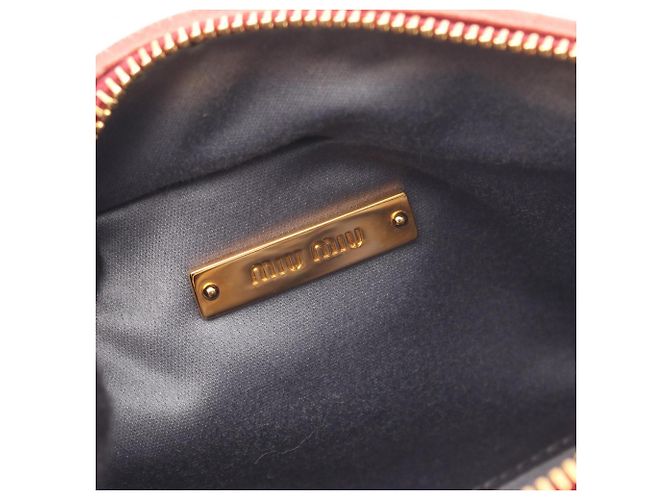 Borsa a tracolla in pelle Matelassé Miu Miu Rosa - vista 4