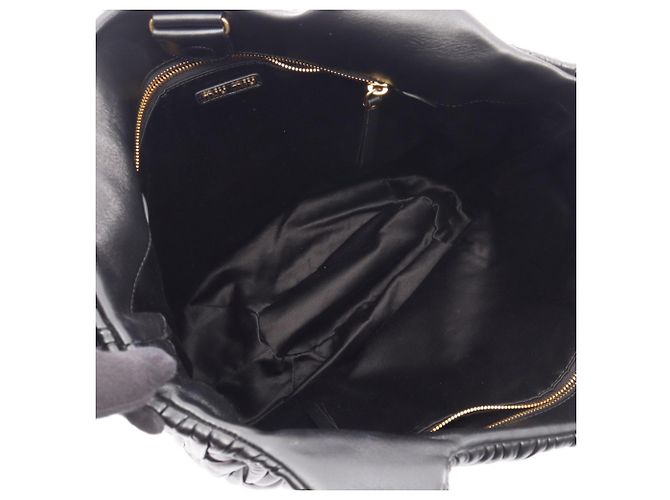 Borsa Tote Miu Miu Matelassé Nero - vista 3