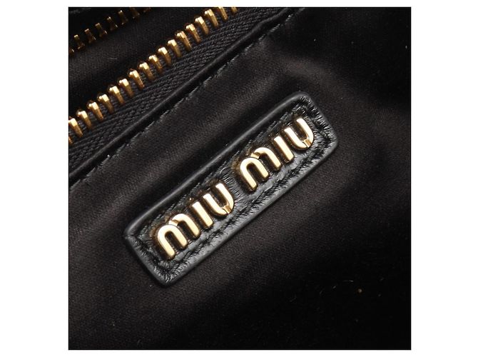 Borsa Tote Miu Miu Matelassé Nero - vista 4