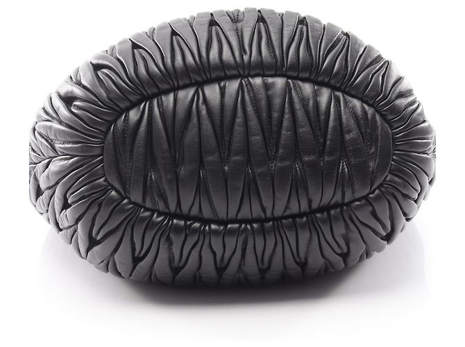 Borsa Tote Miu Miu Matelassé Nero - vista 5
