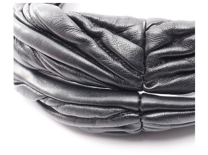 Borsa Tote Miu Miu Matelassé Nero - vista 8