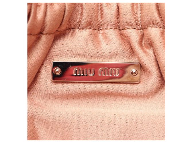 Borsa a tracolla 2-Way Miu Miu Matelassé in Nappa e Cristalli Rosso - vista 4