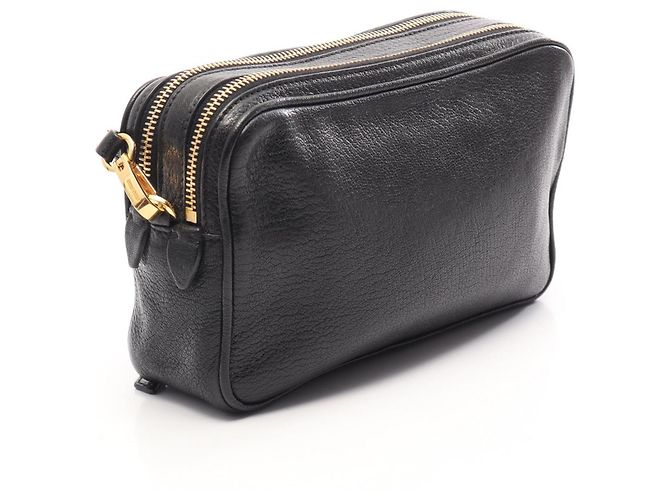 Borsa a tracolla Miu Miu in pelle Madras Nero - vista 2