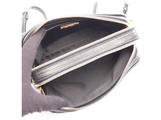 Borsa a tracolla Miu Miu in pelle Madras Nero - vista 3