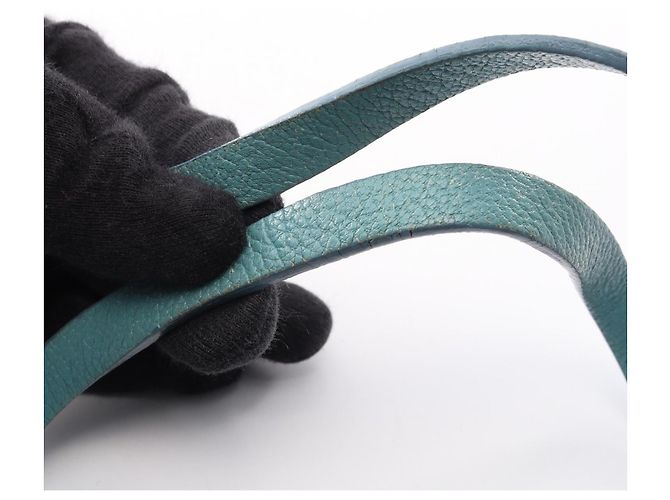 Borsa a mano Miu Miu in pelle blu - vista 10