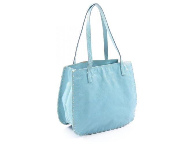 Borsa a mano Miu Miu in pelle blu - vista 2