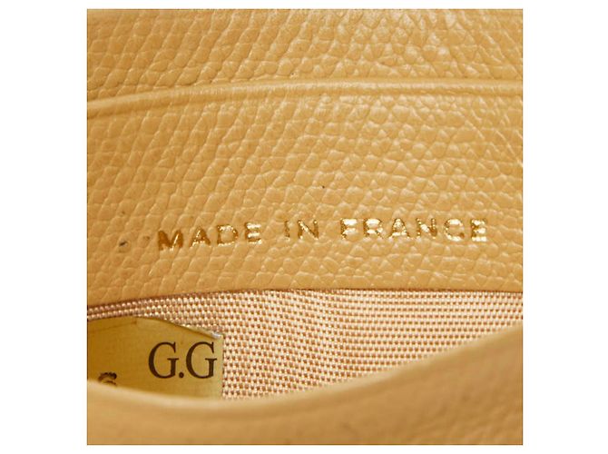 Tarjetero Chanel Coco Mark de piel beige - vista 11