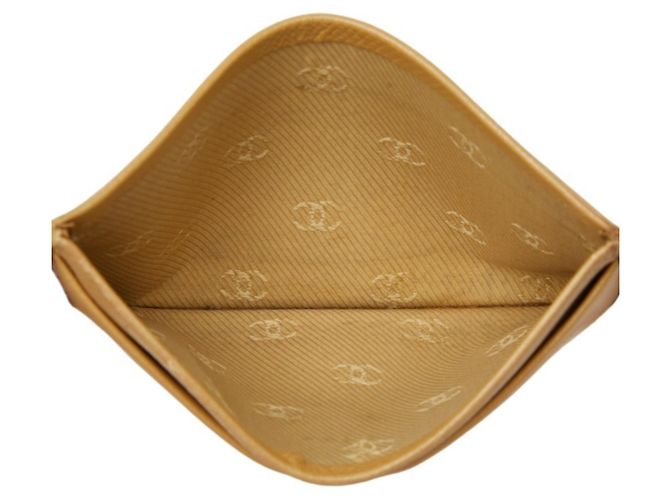 Tarjetero Chanel Coco Mark de piel beige - vista 6