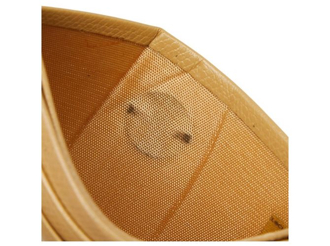 Tarjetero Chanel Coco Mark de piel beige - vista 7