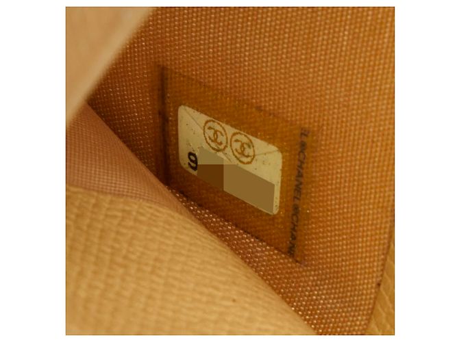 Tarjetero Chanel Coco Mark de piel beige - vista 9