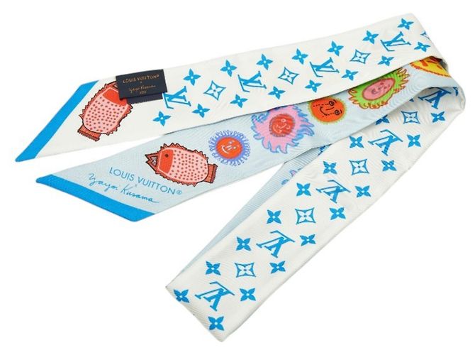 Louis Vuitton x Yayoi Kusama Bandeau BB Face Scarf Blau Mehrfarben - Ansicht 2