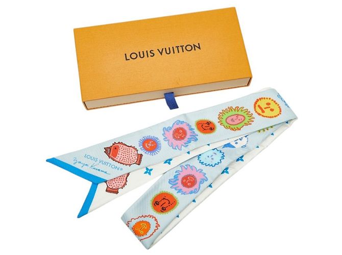 Louis Vuitton x Yayoi Kusama Bandeau BB Face Scarf Blau Mehrfarben - Ansicht 6