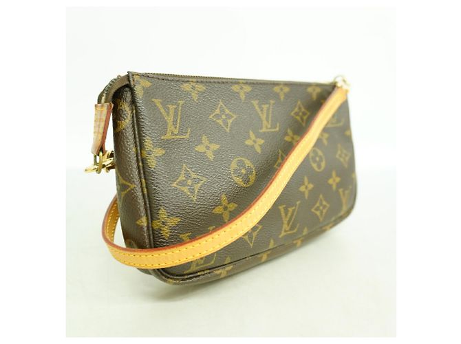 Louis Vuitton Monogram Pochette Accessoires Schultertasche Braun - Ansicht 2