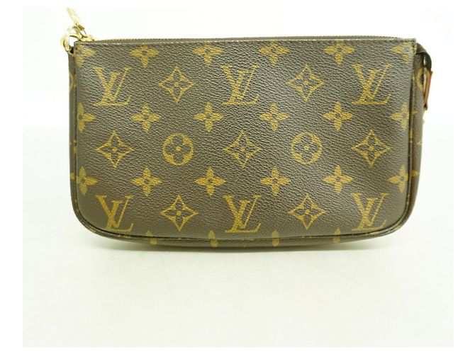 Louis Vuitton Monogram Pochette Accessoires Schultertasche Braun - Ansicht 9