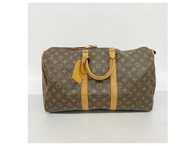 Louis Vuitton Boston Monogram Keepall 45 Marrom - vista 11