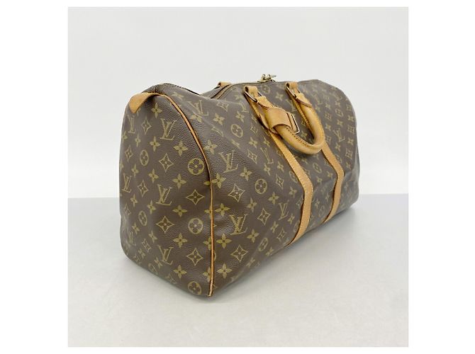 Louis Vuitton Boston Monogram Keepall 45 Marrom - vista 2
