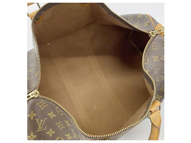 Louis Vuitton Boston Monogram Keepall 45 Marrom - vista 4