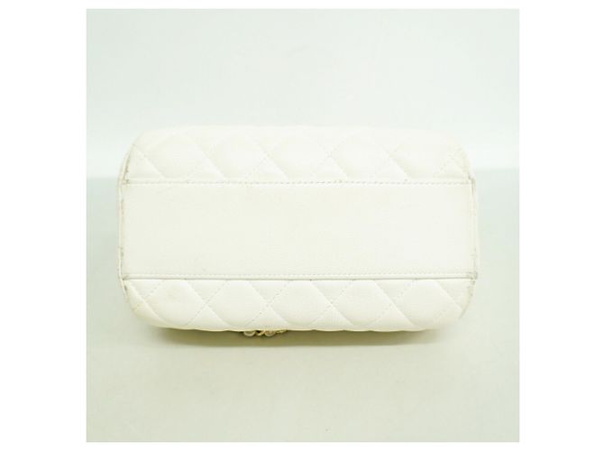 Borsa a tracolla Chanel Matelassé con catena Bianco - vista 3