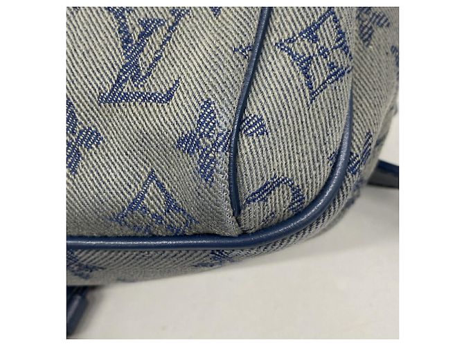 Bumbag Borsello da cintura Louis Vuitton Monogram Denim Blu navy - vista 7