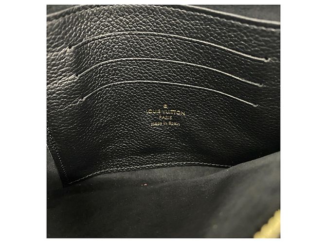 Louis Vuitton Monogram Empreinte Pochette Double Zip Shoulder Bag Schwarz - Ansicht 5