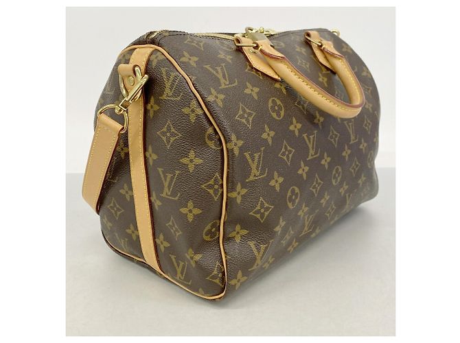 Borsa Louis Vuitton Monogram Speedy Bandoulière 30 Marrone - vista 2