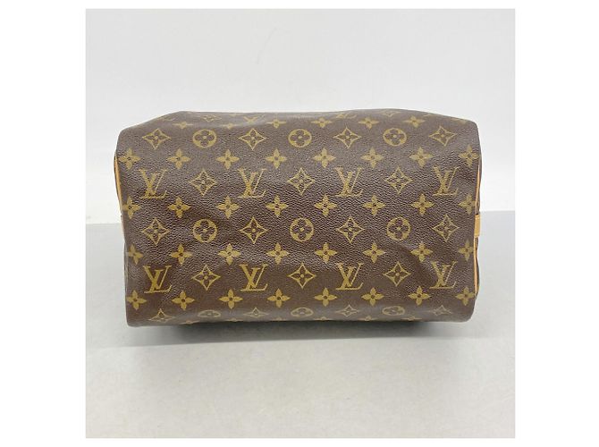 Borsa Louis Vuitton Monogram Speedy Bandoulière 30 Marrone - vista 3