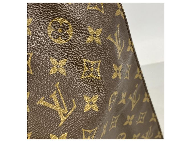 Borsa Tote Louis Vuitton Monogram Sac Plat Marrone - vista 10