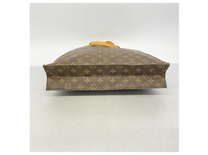 Borsa Tote Louis Vuitton Monogram Sac Plat Marrone - vista 3