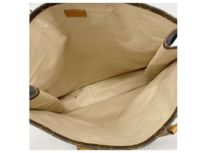 Borsa Tote Louis Vuitton Monogram Sac Plat Marrone - vista 4