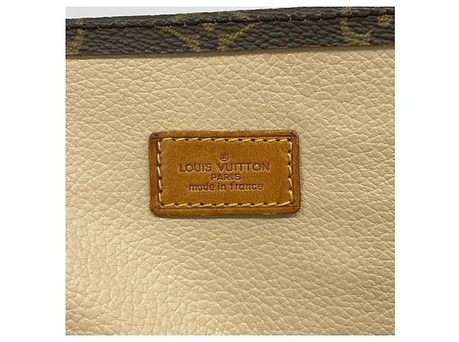 Borsa Tote Louis Vuitton Monogram Sac Plat Marrone - vista 5