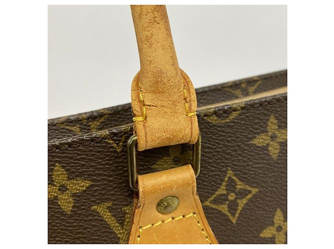 Borsa Tote Louis Vuitton Monogram Sac Plat Marrone - vista 6