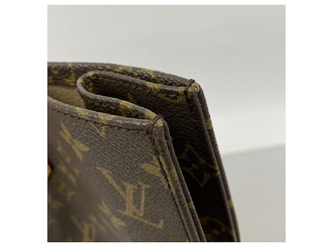 Borsa Tote Louis Vuitton Monogram Sac Plat Marrone - vista 8