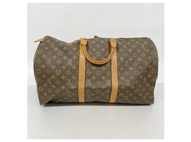 Louis Vuitton Boston Monogram Keepall 50 Marron - vue 11