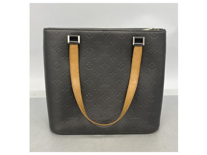 Louis Vuitton Monogram Mat Stockton Tote Bag Schwarz - Ansicht 11