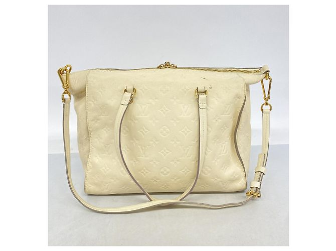 Borsa Tote Louis Vuitton Monogram Empreinte Lumineuse PM Bianco - vista 12