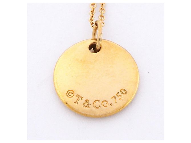 Autre Marque Collar de letra Notes Tiffany & Co. en oro amarillo de 18K - vista 8