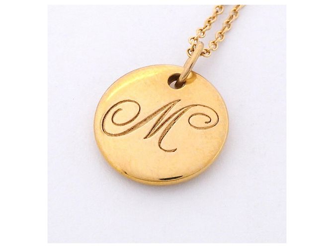Autre Marque Collar de letra Notes Tiffany & Co. en oro amarillo de 18K - vista 9