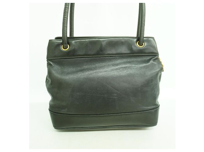 Borsa Tote Chanel in pelle di agnello Nero - vista 10