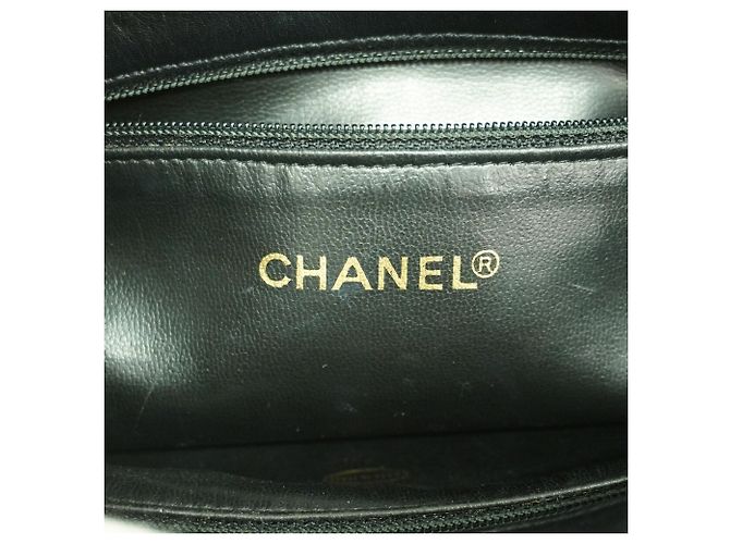 Borsa Tote Chanel in pelle di agnello Nero - vista 5