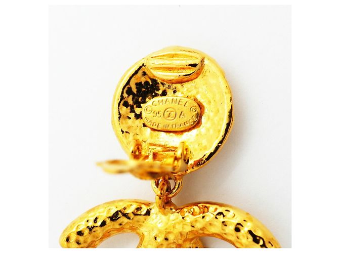 Chanel vergoldete Clip-Ohrringe Golden - Ansicht 4