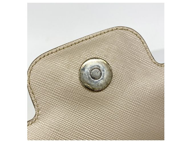 Borsa a tracolla in pelle Gancini Salvatore Ferragamo Beige - vista 10