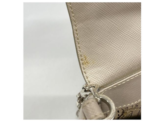 Borsa a tracolla in pelle Gancini Salvatore Ferragamo Beige - vista 11