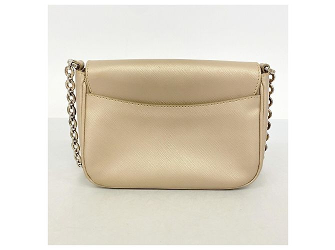 Borsa a tracolla in pelle Gancini Salvatore Ferragamo Beige - vista 12